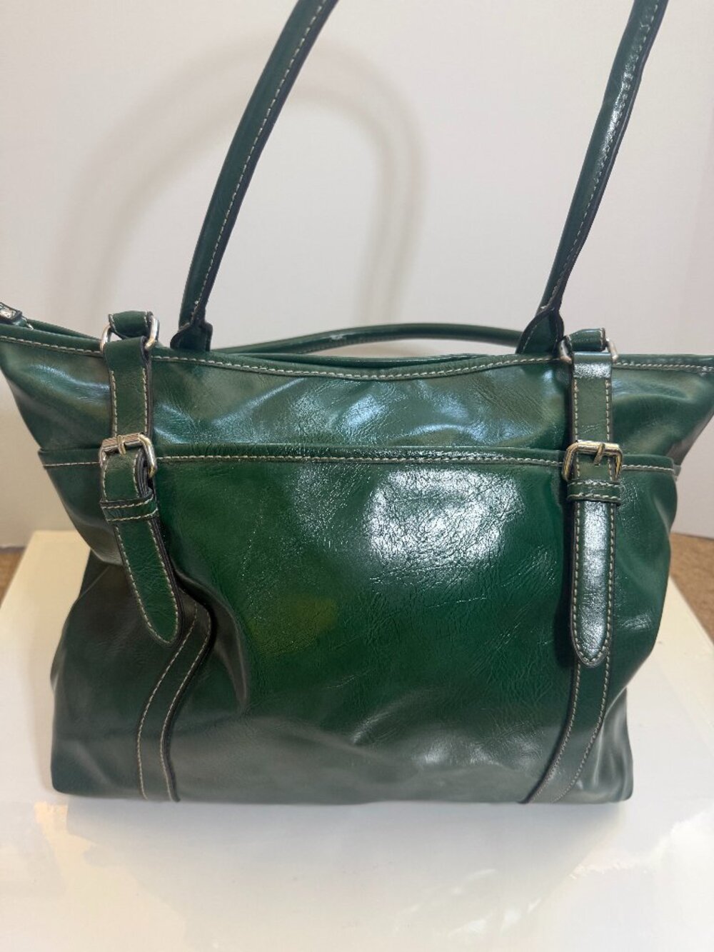 Nine & Co Dark Forest Green Tote